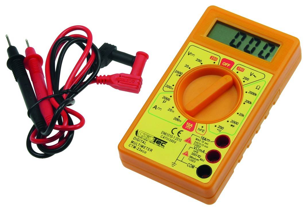 ChiliTec Digital Multimeter CTM 23 eco orange/gelb (Bulk)