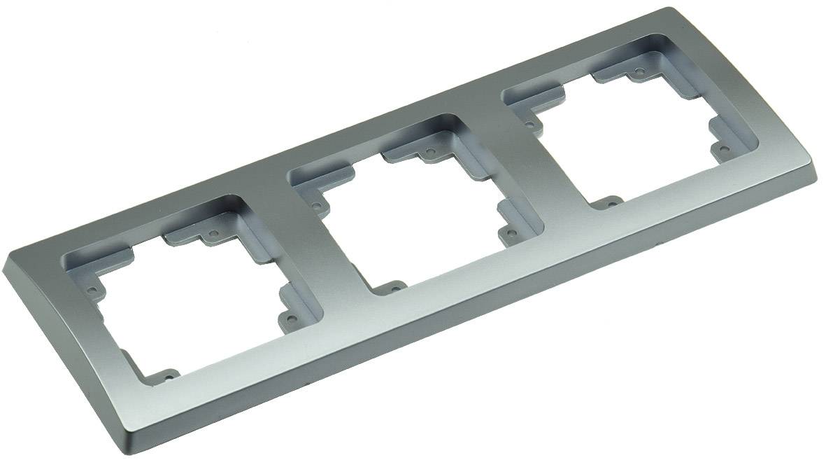 ChiliTec DELPHI 3-fach Rahmen silber