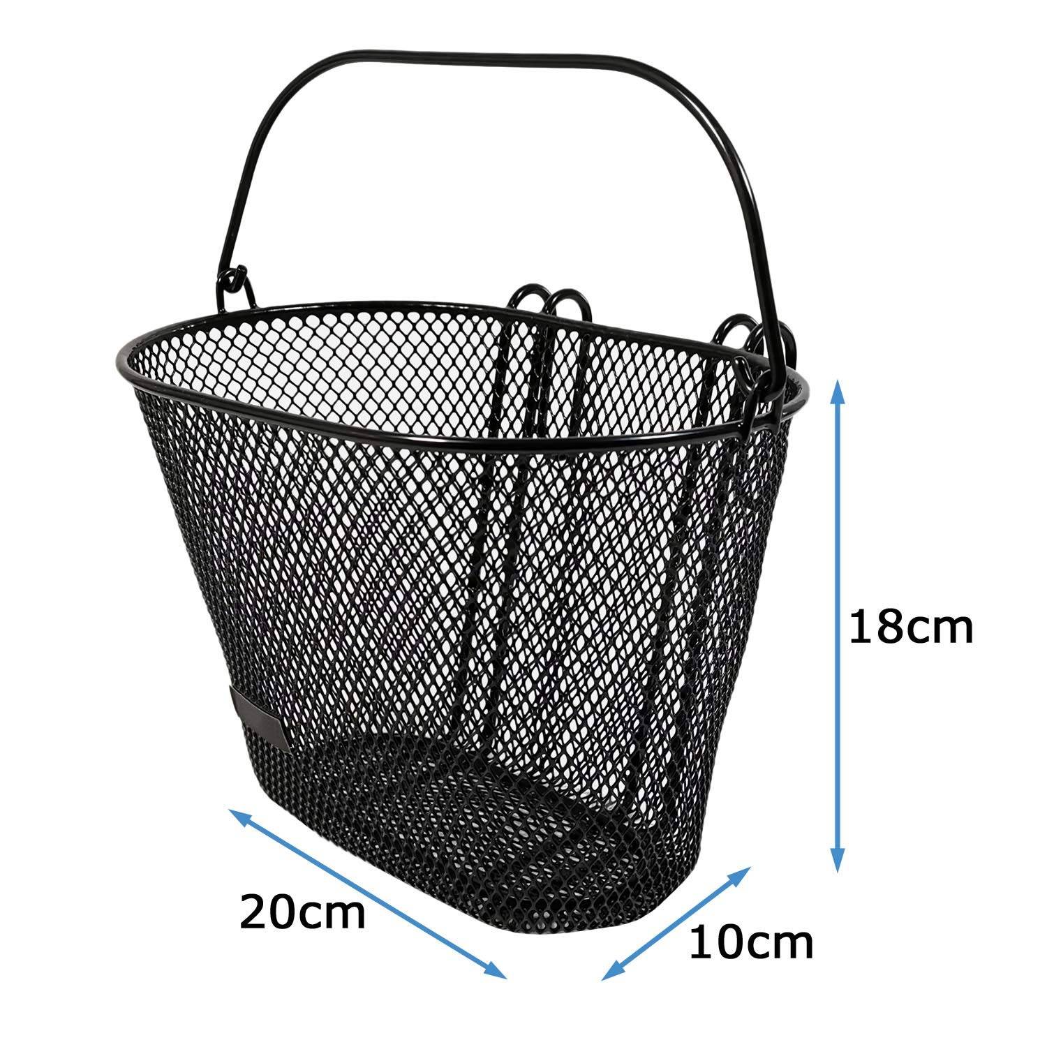 Kinder Fahrradkorb silber Lenkerkorb Metall vorne Korb Kinder Fahrrad 20x18x10cm