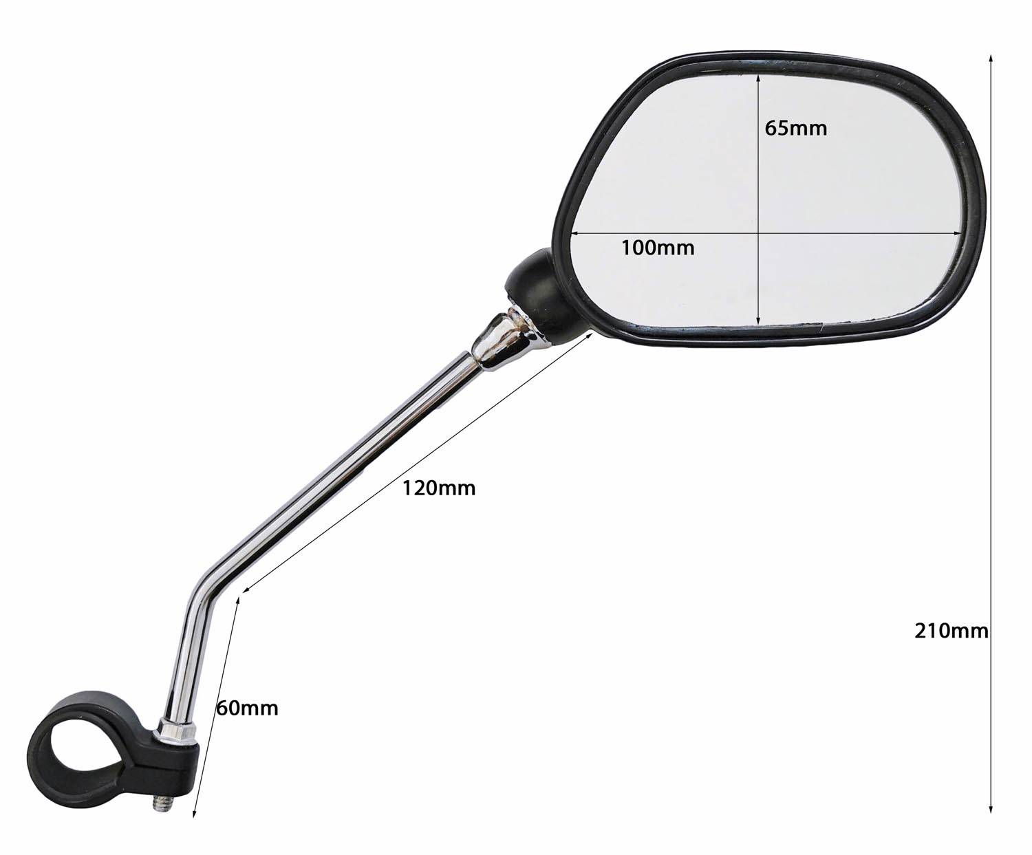 Universal Fahrradspiegel Rückspiegel Lenkerspiegel Spiegel für Fahrrad Motorrad E-Bike