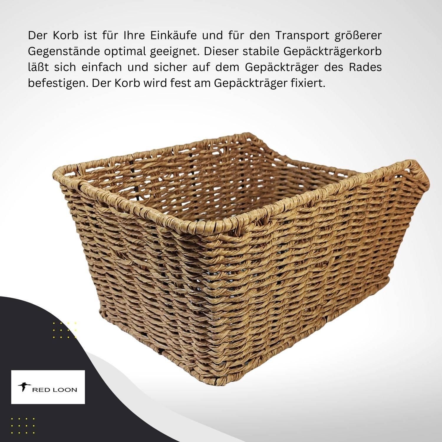 Frontgepäckträger Fahrrad + Fahrradkorb XL Pro | Fahrrad Gepäckträger vorne | Gepäckträger Vorderrad | Fahrrad Gepäckhalter für Hollandrad | F