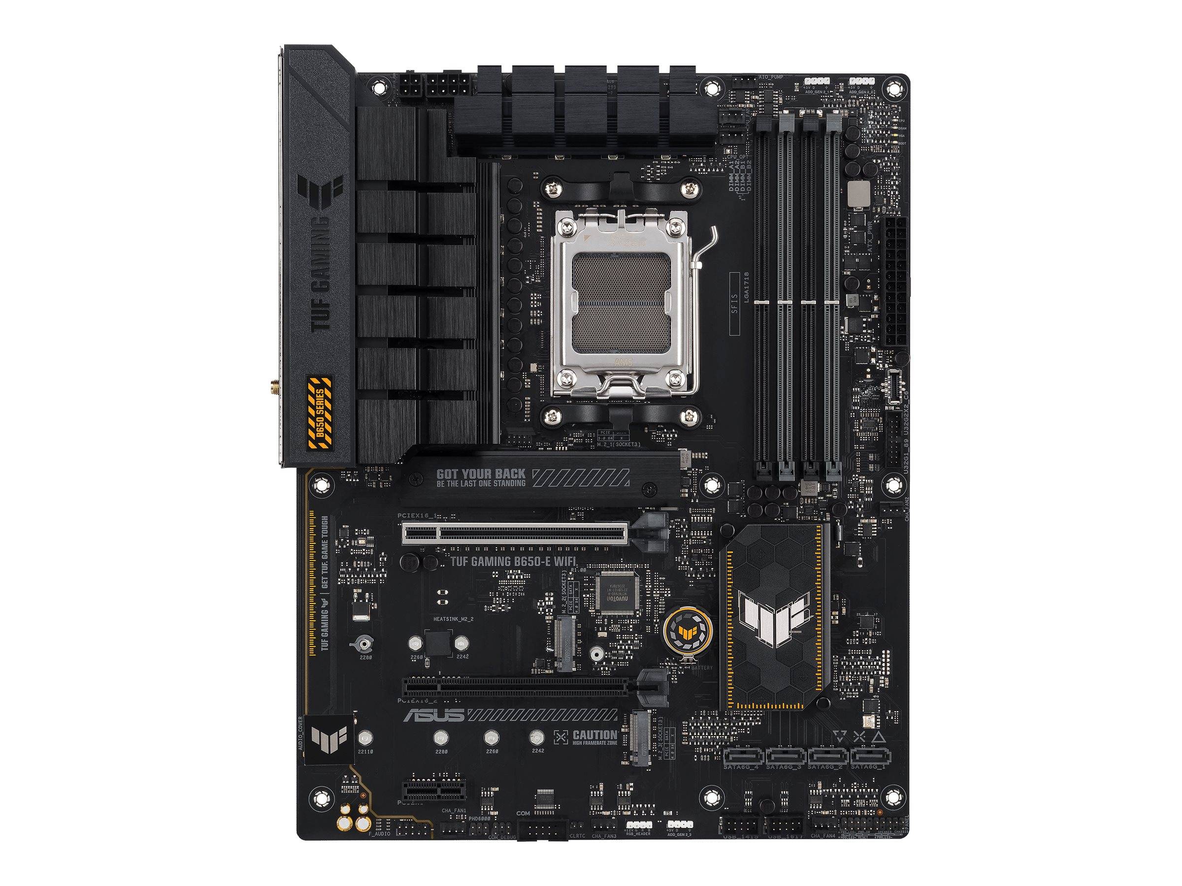 ASUS TUF GAMING B650-E WIFI - Motherboard - ATX - Socket AM5 - AMD B650 Chipsatz - USB-C Gen2, USB 3.1 Gen 2 - Wi-Fi 6E, Bluetooth - Onboard-Grafik