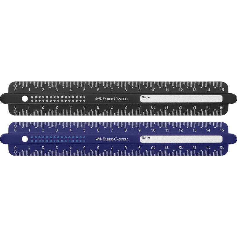 FABER-CASTELL Lineal DOTS, 150 mm, farbig sortiert