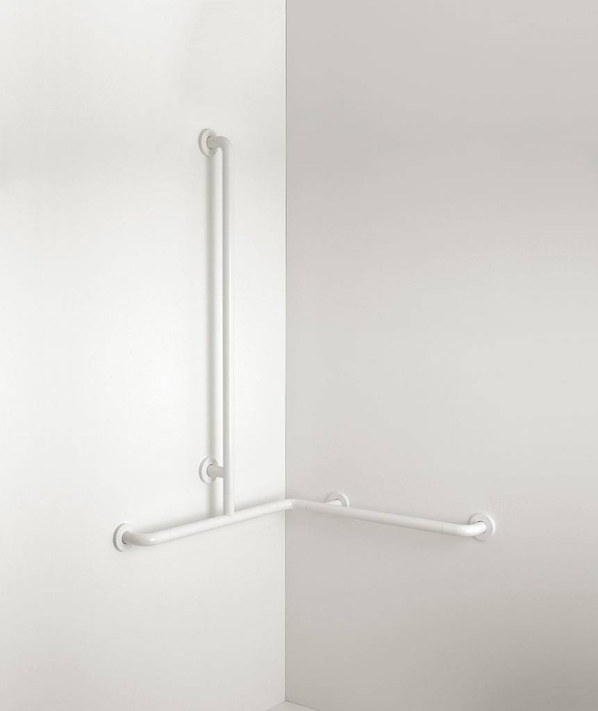 PBA Duschhandlauf 760mm mit Brausehalterstange Links