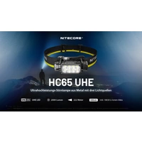Nitecore HC65 UHE - 2000 Lumen - 3 Lichtquellen Nitecore HC65 UHE - 2000 Lumen - 3 Lichtquellen