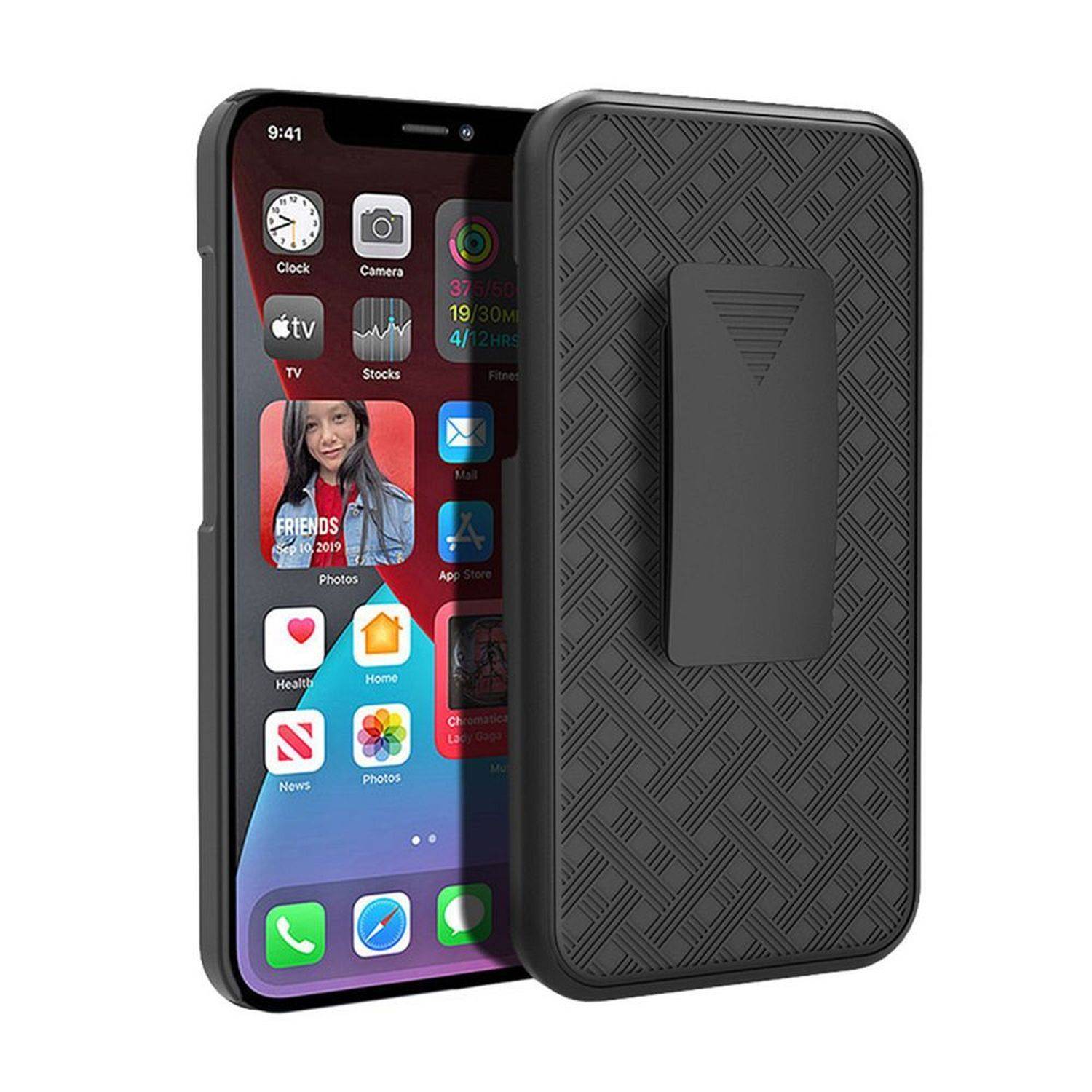 Holster Case Handy Hülle Bumper kompatibel mit iPhone 15 Plus