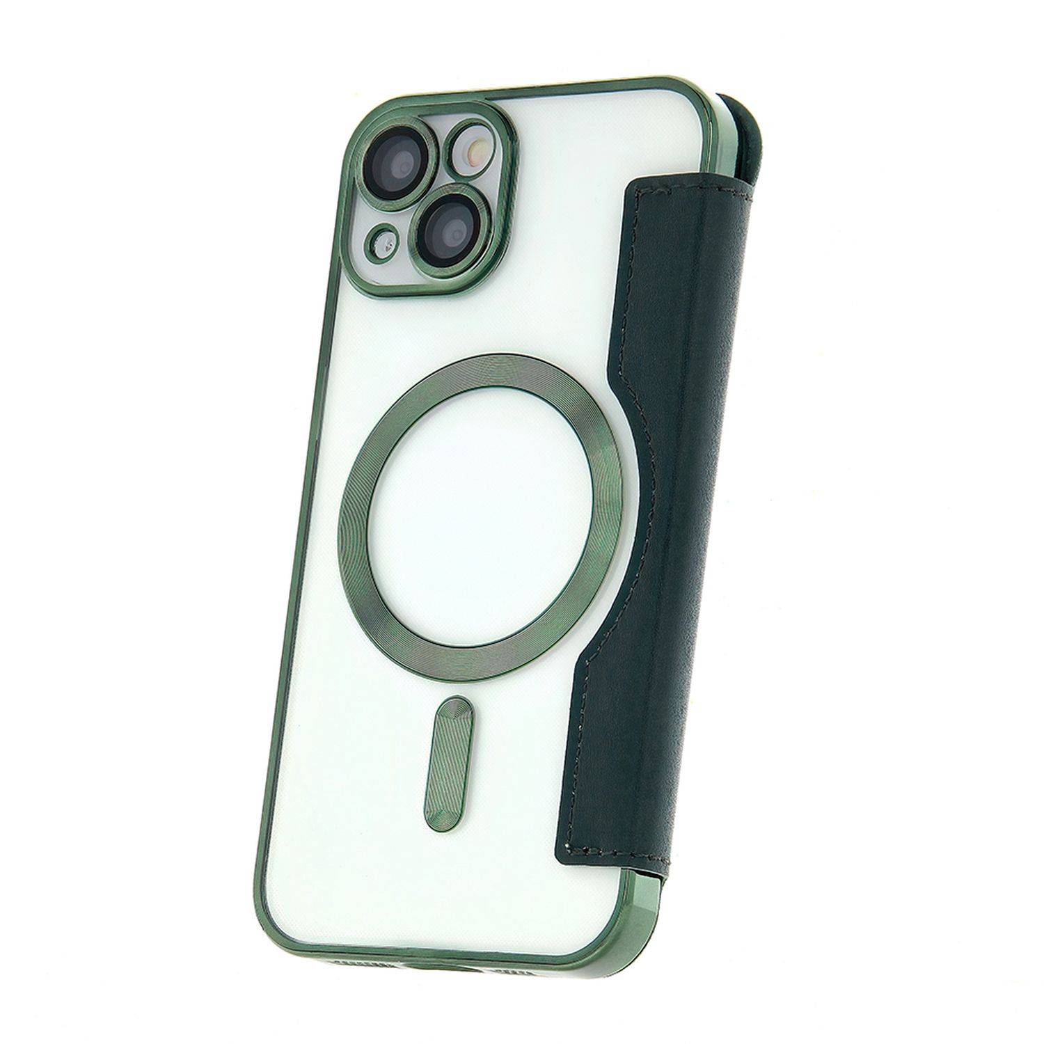 Smart Chome Mag Case Handyhülle MagSafe Tasche kompatibel mit iPhone 15 Plus Grün