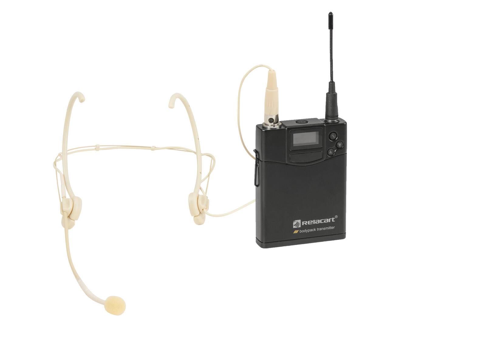 RELACART UT-222 Bodypack mit HM-600S Headset