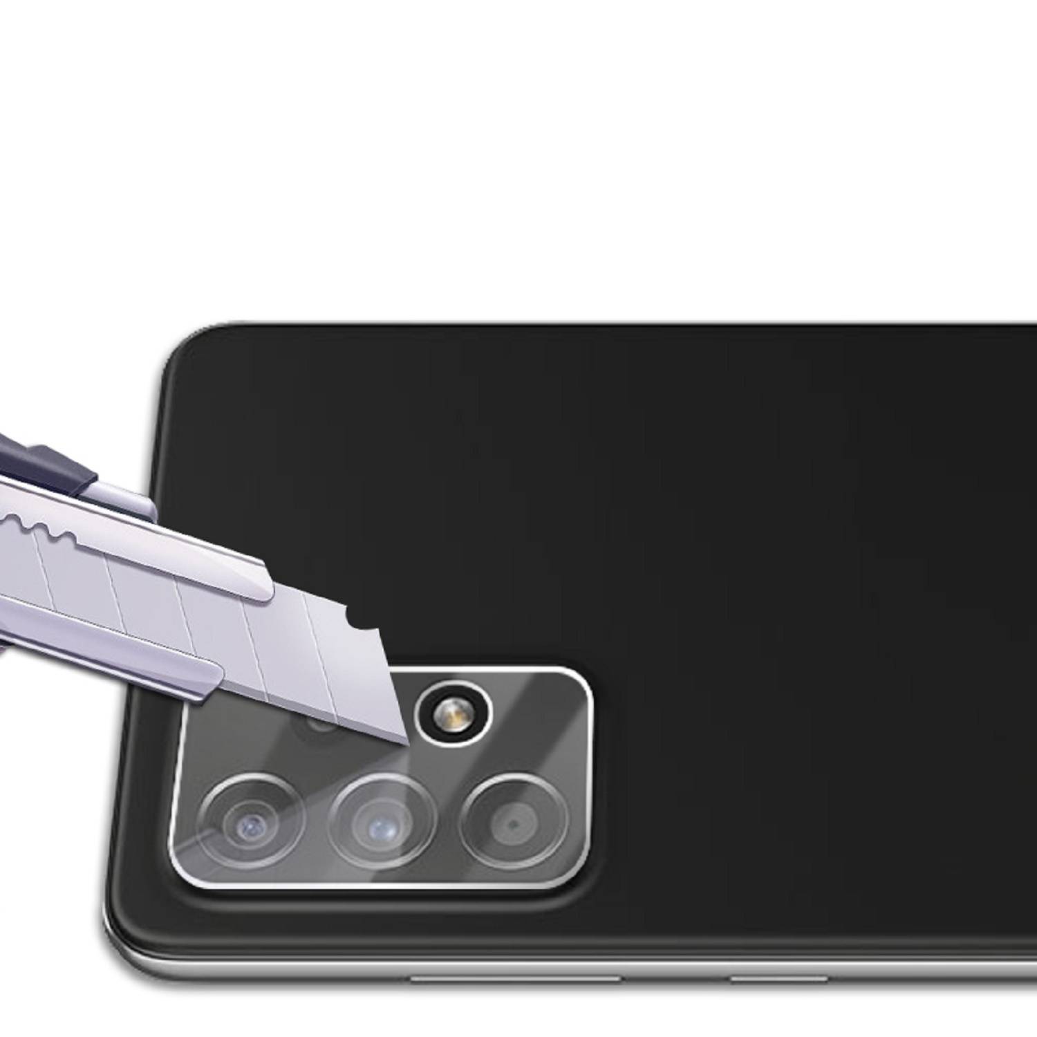 2x Kamera 9H Panzerhartglas für Samsung Galaxy A53 3D KLAR ECHTES TEMPERED Panzerglas Kameraglas Kamerhartglas Kameraschutzglas Schutzglas