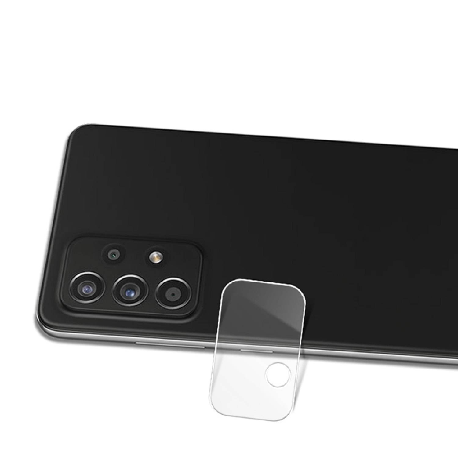 5x Kamera 9H Panzerhartglas für Samsung Galaxy A72 3D KLAR ECHTES TEMPERED Panzerglas Kameraglas Kamerhartglas Kameraschutzglas Schutzglas