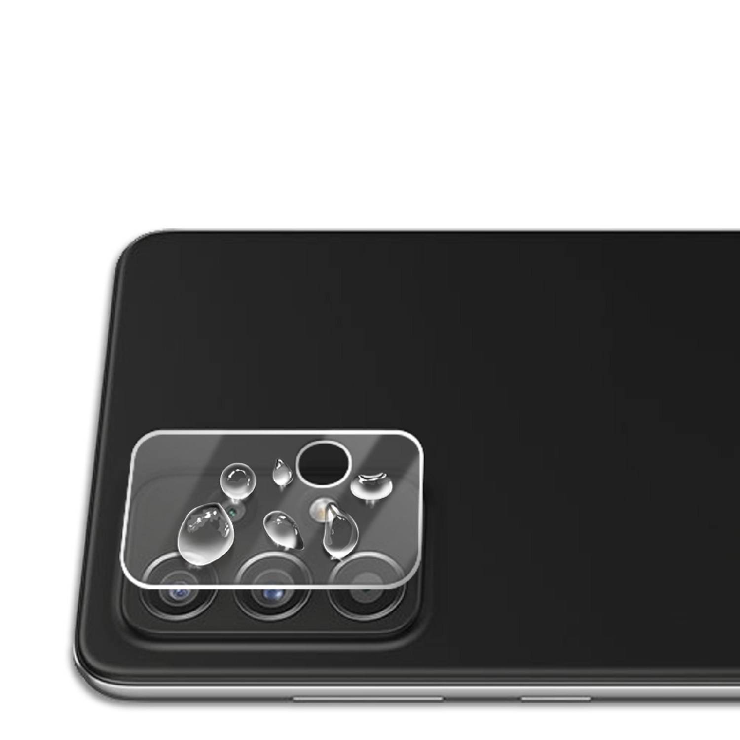 Kopie von 1x Kamera 9H Panzerhartglas für Samsung Galaxy A72 3D KLAR ECHTES TEMPERED Panzerglas Kameraglas Kamerhartglas Kameraschutzglas Schutzglas