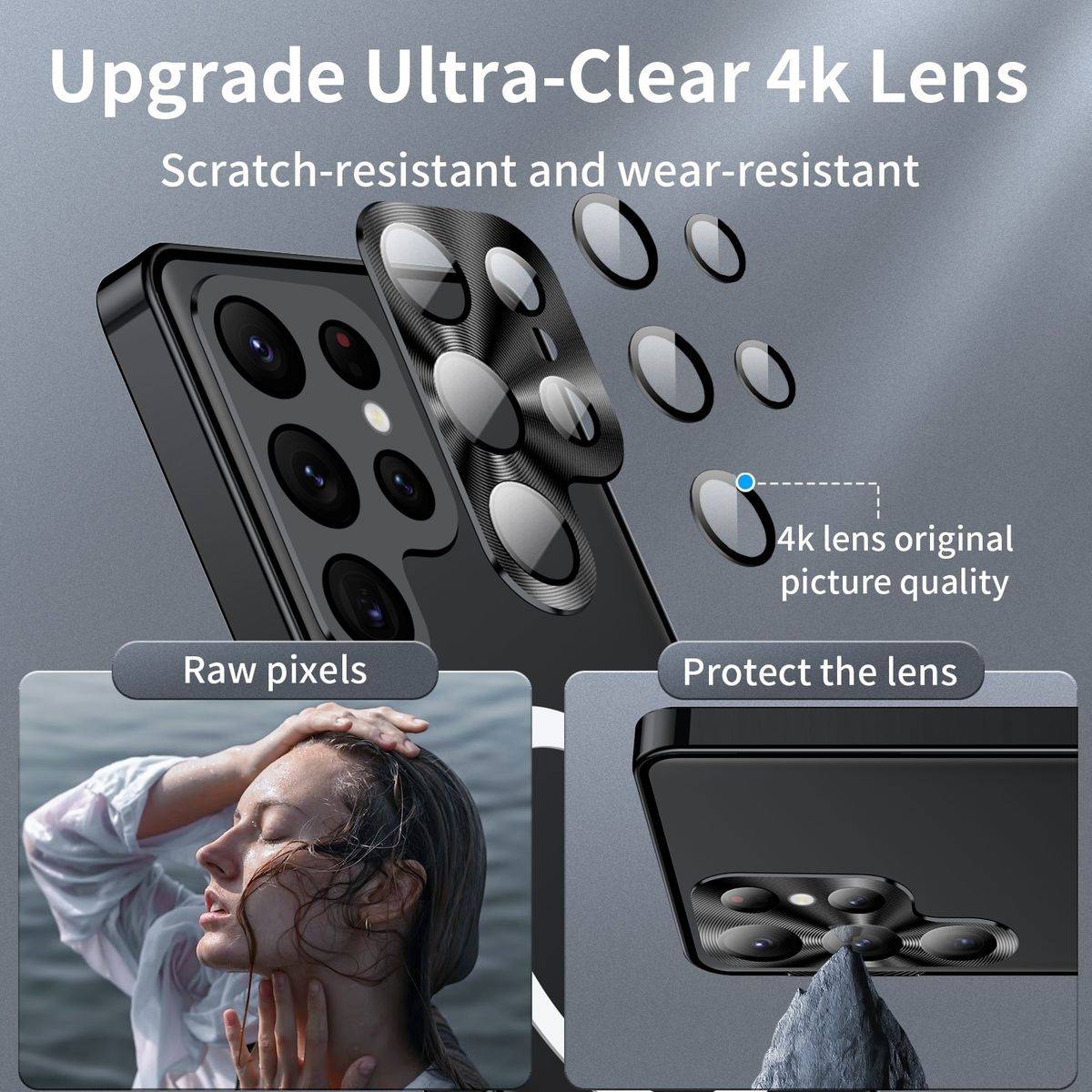 Für Samsung Galaxy S24 Ultra Magsafe Frosted Metall Case Cover Schutz Tasche Schwarz