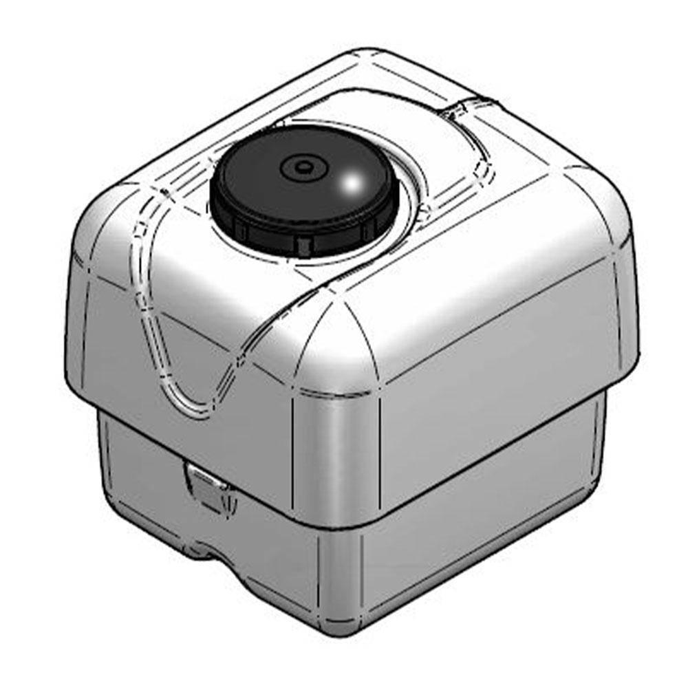 Behälter - für Karrenspritze/Giessgerät - mit Deckel und Sieb - Polyethylen - max. Füllinhalt 120 l