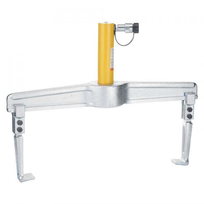 Hydraulischer Abzieher - 2-armig - max. Druckkraft 10 t - Abzugshaken umsteckbar - Lieferumfang eine Brücke (ohne Abzieher)