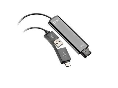 HP Poly DA75 USB to QD Adapter Eingabe / Ausgabe Kopfhörer & Headsets