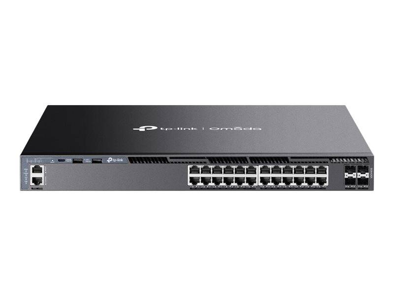TP-Link Omada SG6428X V1 - Switch - L3 - managed - 24 x 10/100/1000 + 4 x 10 GB Ethernet SFP+ (Uplink / Stacking)
