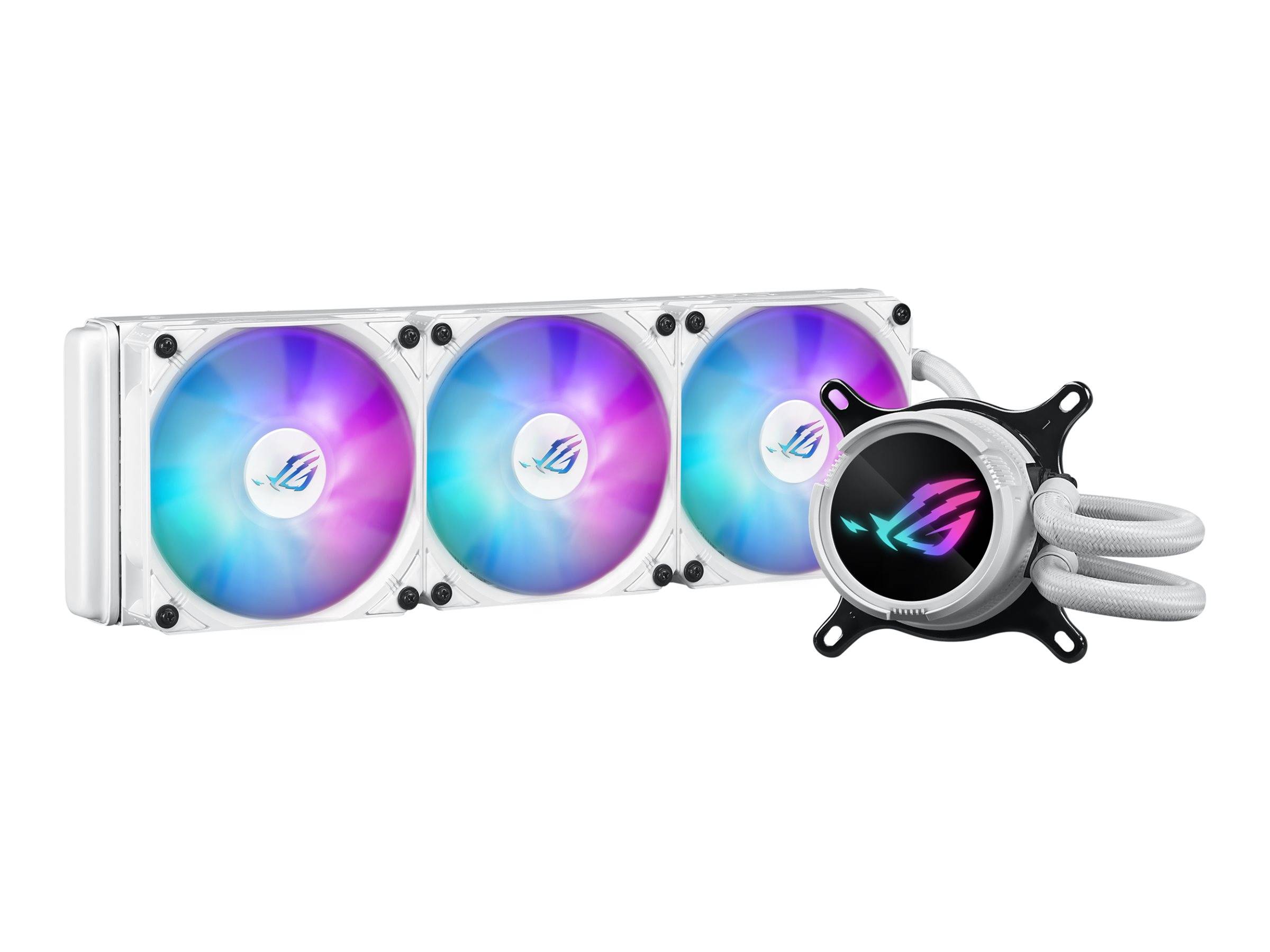 ASUS ROG STRIX LC III 360 ARGB - White Edition - Prozessor-Flüssigkeitskühlsystem - Kühlergröße: 360 mm - (für: AM4, LGA