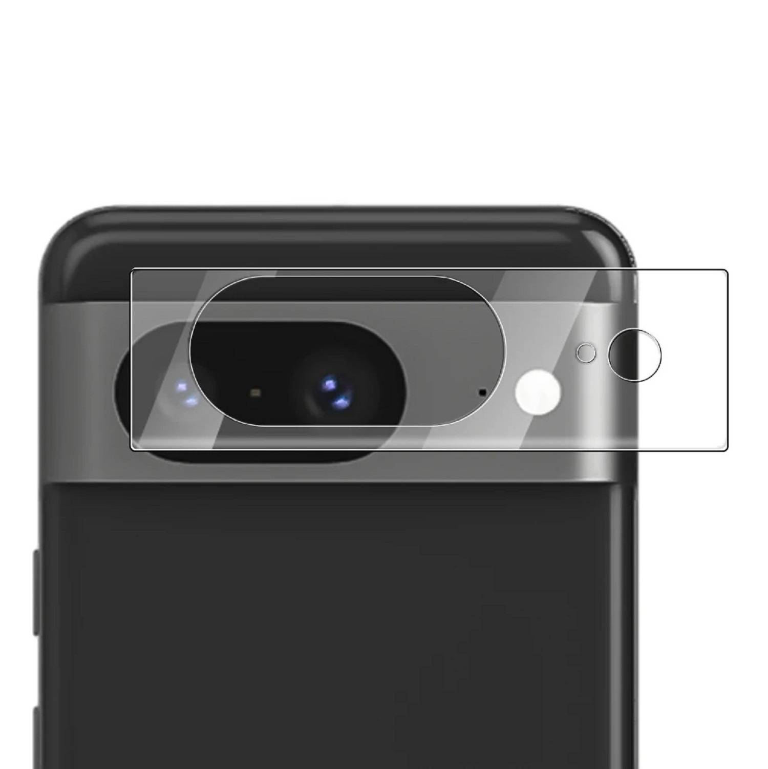 2x Kamera 9H Panzerhartglas für Google Pixel 8 3D KLAR ECHTES TEMPERED Panzerglas Kameraglas Kamerhartglas Kameraschutzglas Schutzglas Schutzfolie