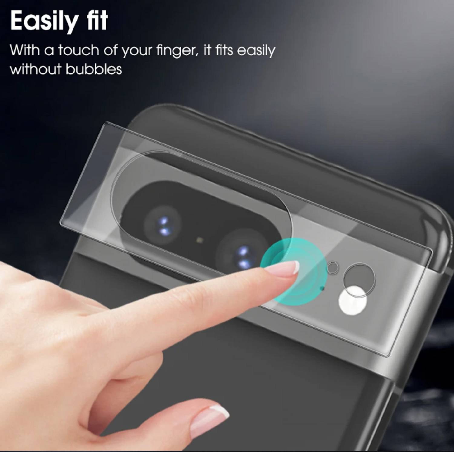 1x Kamera 9H Panzerhartglas für Google Pixel 8 3D KLAR ECHTES TEMPERED Panzerglas Kameraglas Kamerhartglas Kameraschutzglas Schutzglas Schutzfolie