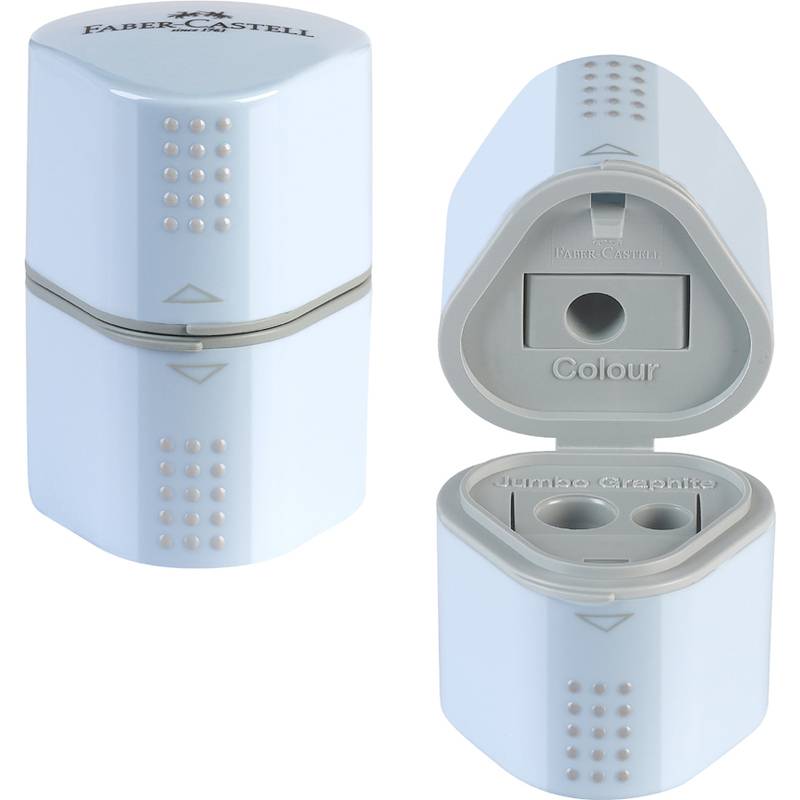 FABER-CASTELL Dreifach-Spitzdose GRIP, hellblau