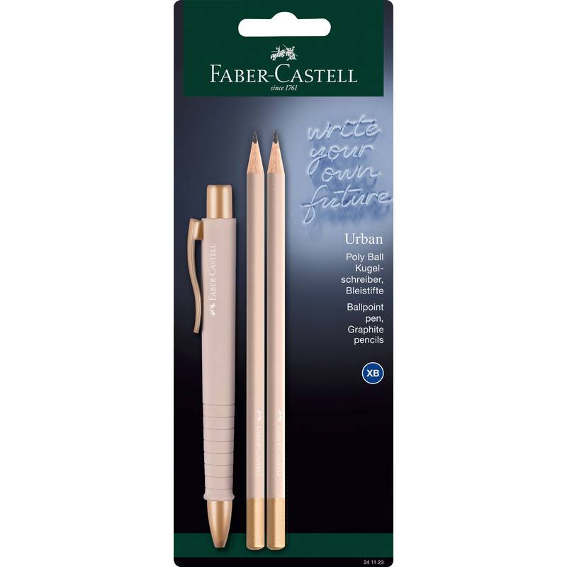 FABER-CASTELL Schreibgeräte-Set POLY BALL URBAN, rosa