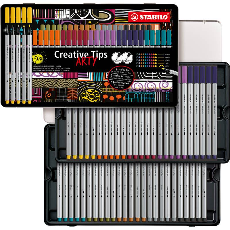 STABILO Creative Tips ARTY URBAN, 50er Metalletui