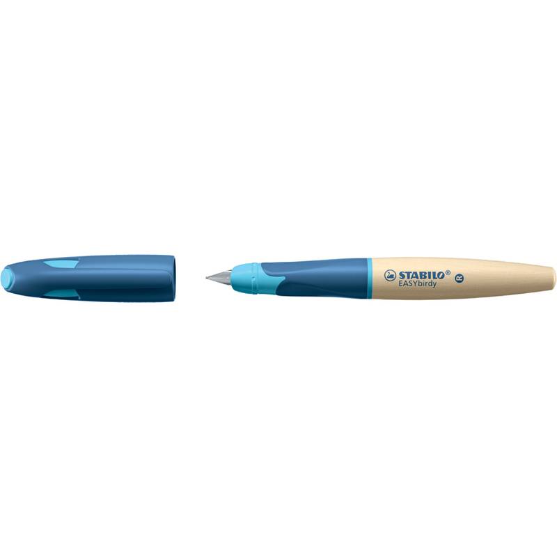 STABILO Füllhalter EASYbirdy Timber R, Rechtshänder, blau