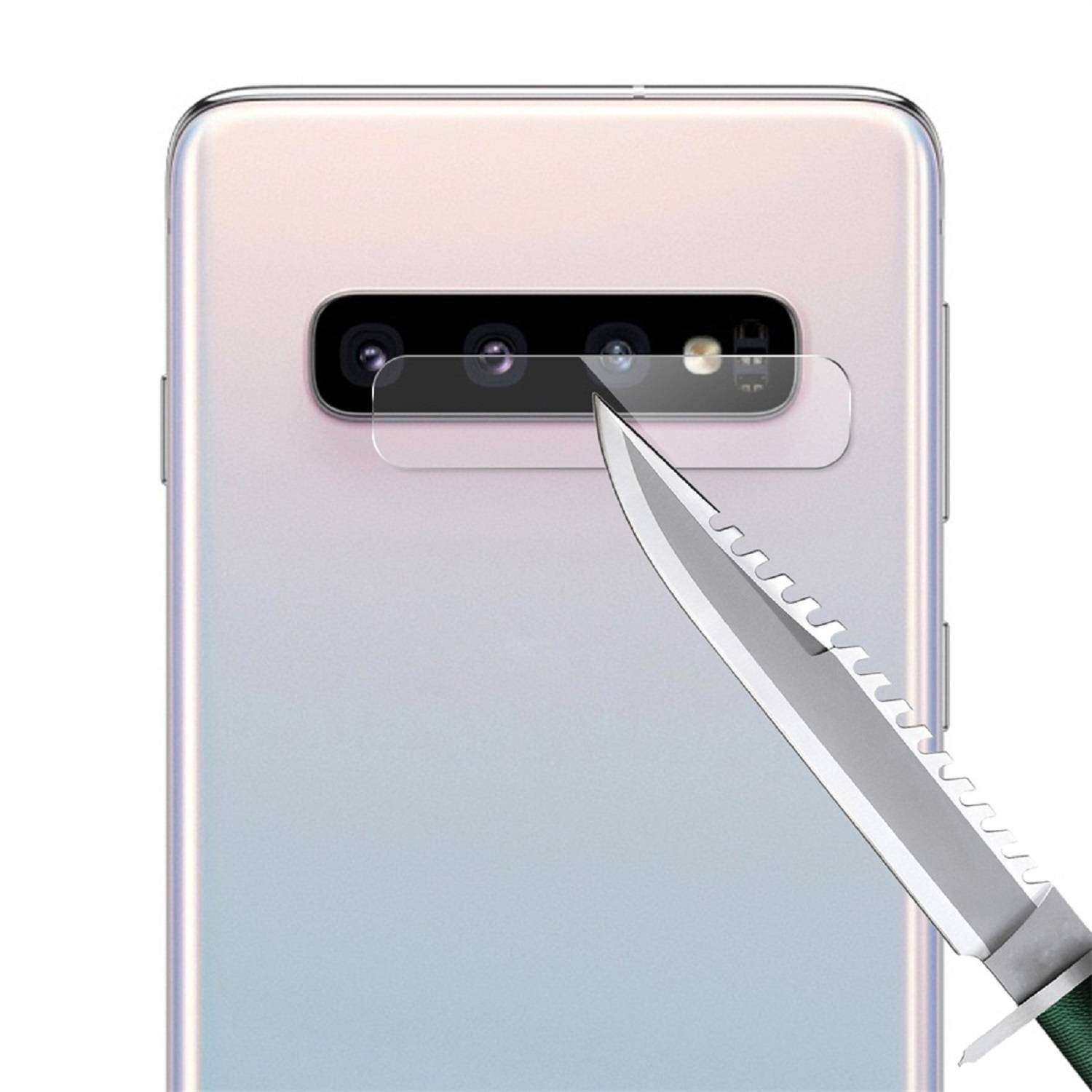1x Kamera 9H Panzerhartglas für Samsung Galaxy S10 Plus 3D KLAR ECHTES TEMPERED Panzerglas Kameraglas Kamerhartglas Kameraschutzglas Schutzglas