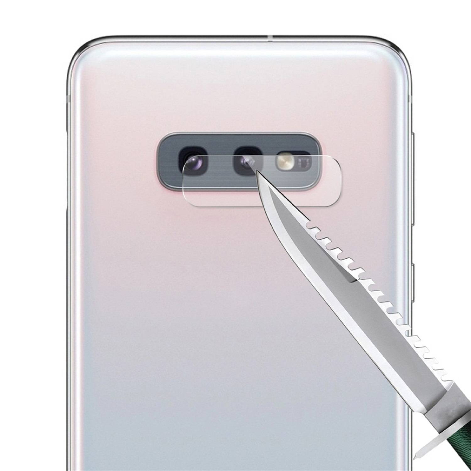 3x Kamera 9H Panzerhartglas für Samsung Galaxy S10e 3D KLAR ECHTES TEMPERED Panzerglas Kameraglas Kamerhartglas Kameraschutzglas Schutzglas