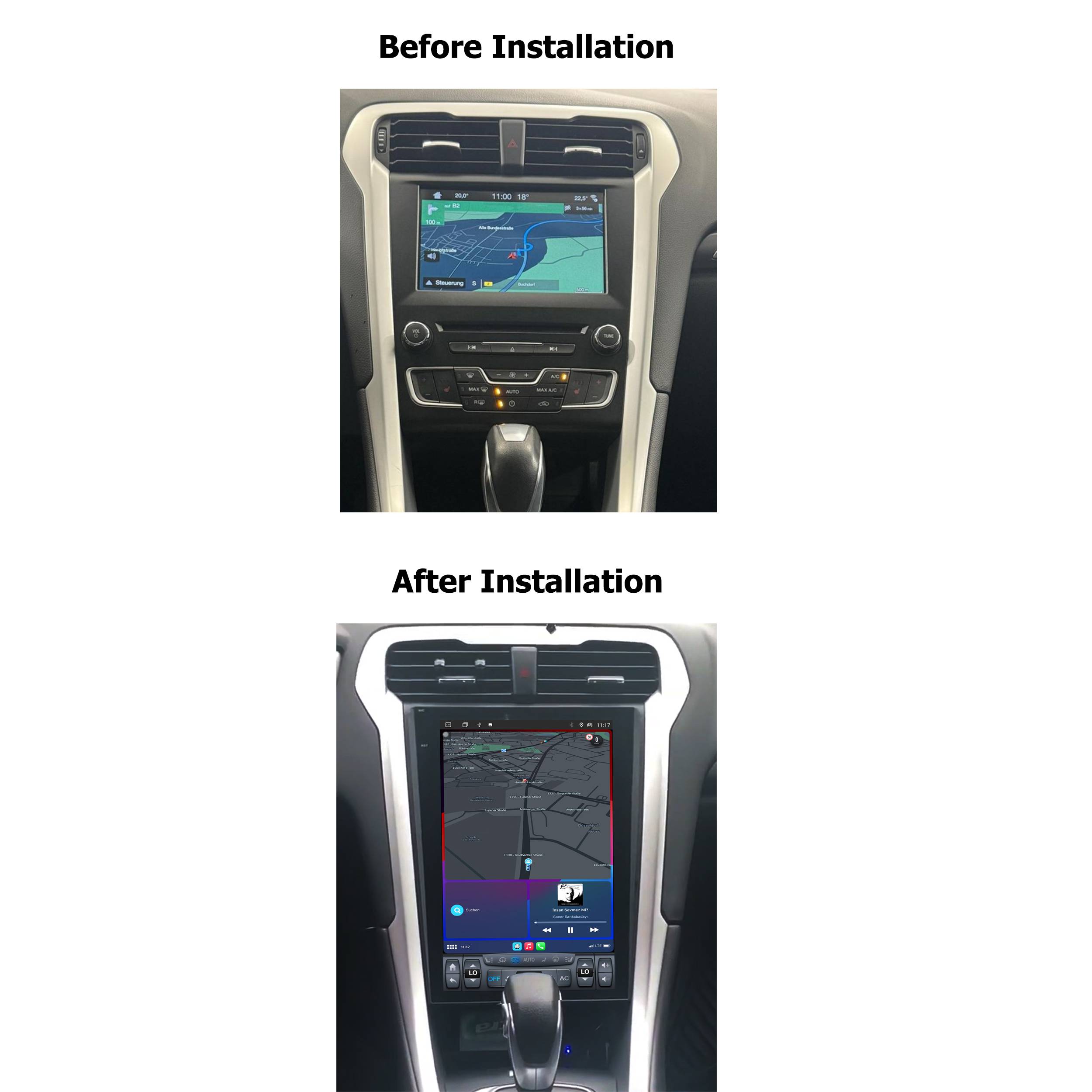 Für Ford Mondeo MK5 13.6" Touchscreen Android Autoradio GPS Navigation CarPlay