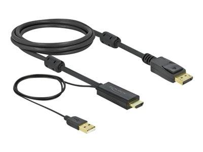 DELOCK HDMI M DisplayPort M 4K cable 2m Audio, Video, Display & TV Optionen & Zubehör Videoadapter