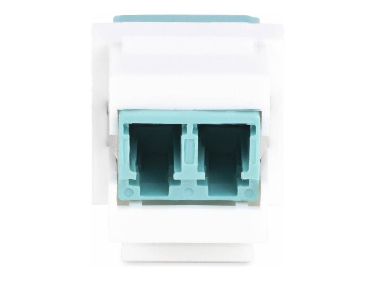 StarTech.com LC to LC Coupler, LC Fiber Coupler, LC/UPC Keystone Jack, Fiber Optic LC Keystone Coupler for Patch Panel -