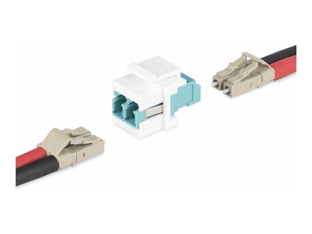 StarTech.com LC to LC Coupler, LC Fiber Coupler, LC/UPC Keystone Jack, Fiber Optic LC Keystone Coupler for Patch Panel -