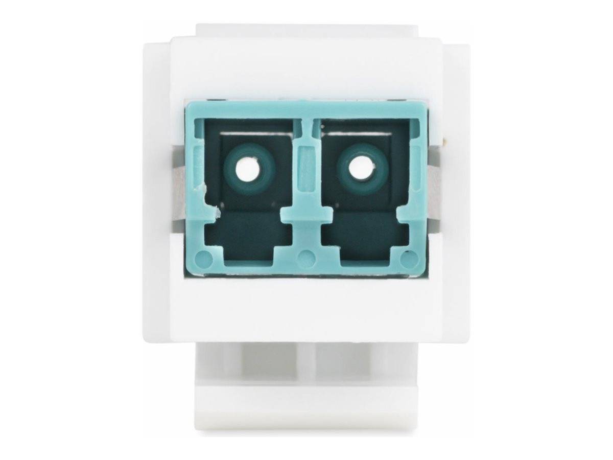 StarTech.com LC to LC Coupler, LC Fiber Coupler, LC/UPC Keystone Jack, Fiber Optic LC Keystone Coupler for Patch Panel -