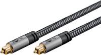 GOOBAY - Toslink-Kabel 2 m Sharkskin Grey - Toslink-Stecker>