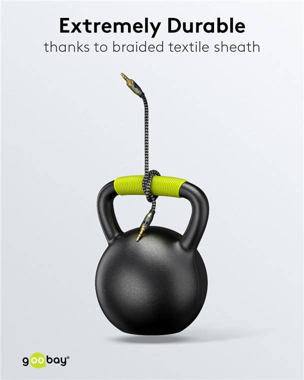 Audio Verbindungskabel AUX, 3,5 mm stereo, 1 m