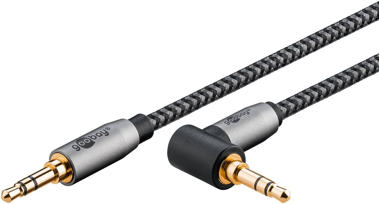 Goobay 65283 - 3.5mm TRS - Männlich - 3.5mm TRS - Männlich - 5 m - Schwarz - Silber