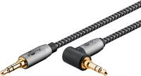 WENTRONIC - Goobay 65279, 3.5mm TRS, Männlich, 3.5mm TRS, Männlich, 2 m, Schwarz, Silber