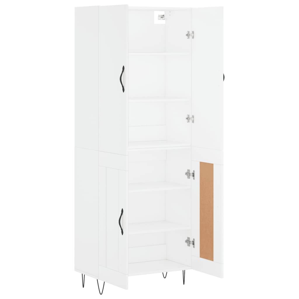 vidaXL Highboard Weiß 69,5x34x180 cm Holzwerkstoff