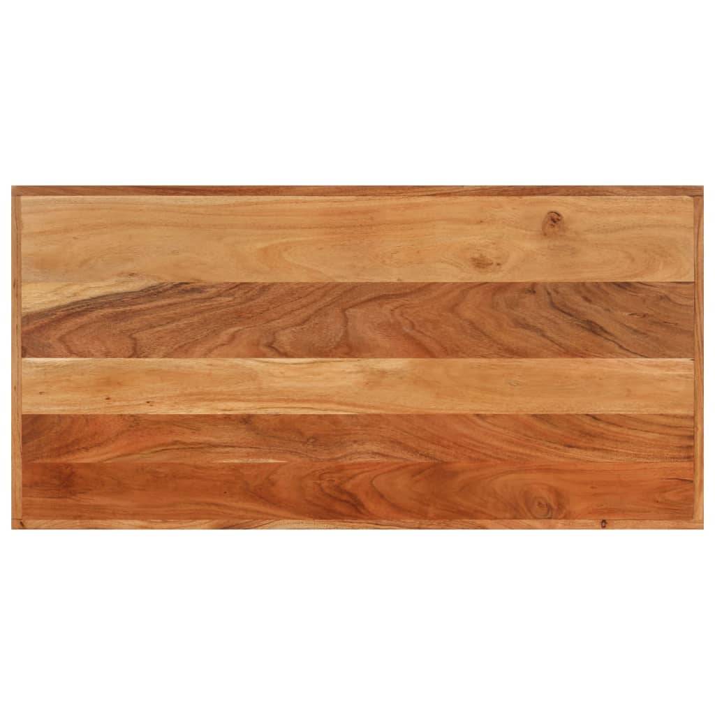 vidaXL Bartisch 110x55x107 cm Massivholz Akazie und Eisen
