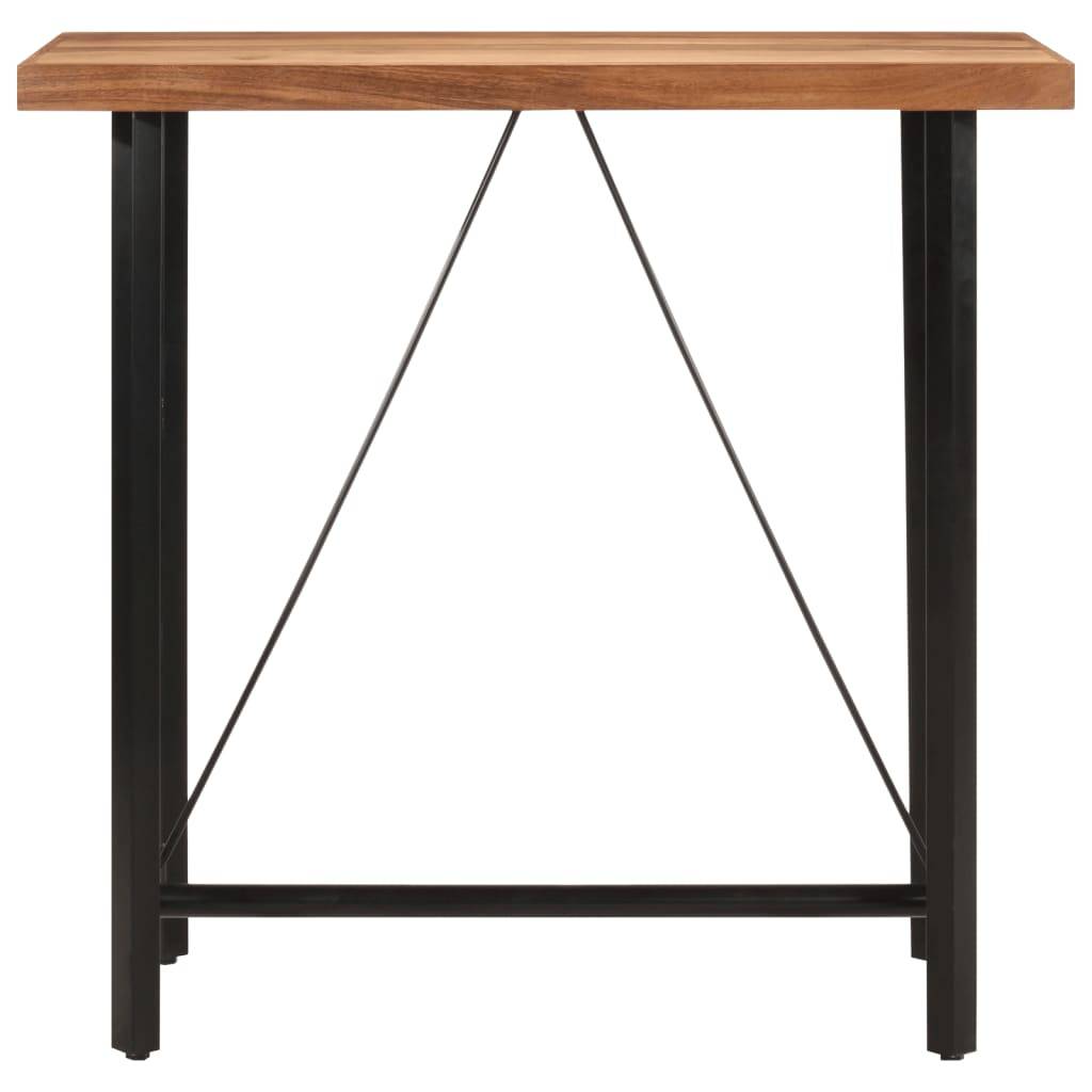 vidaXL Bartisch 110x55x107 cm Massivholz Akazie und Eisen