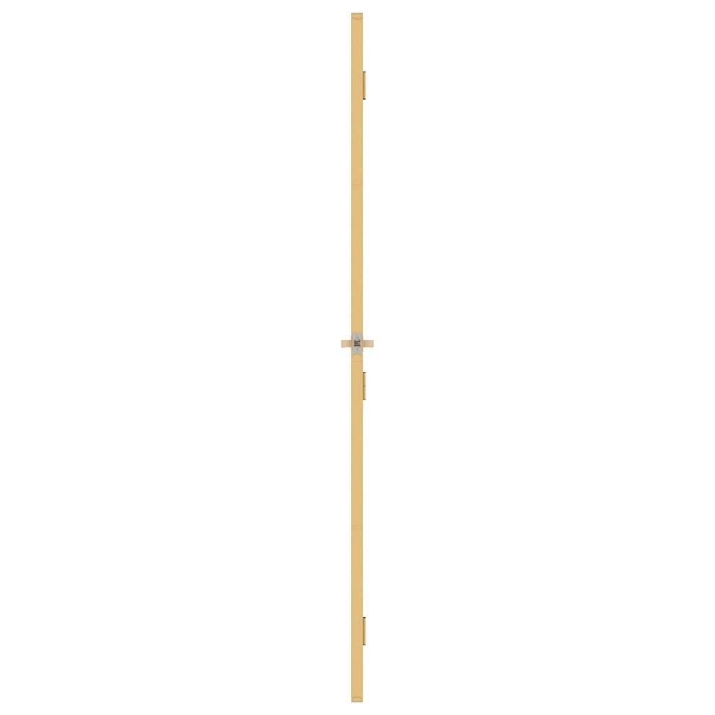 vidaXL Innentür Schlank Golden 83x201,5 cm Hartglas und Aluminium
