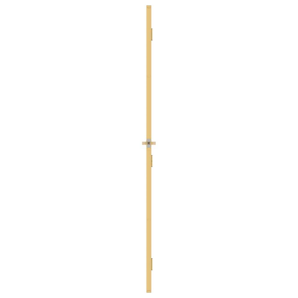 vidaXL Innentür Schlank Golden 93x201,5 cm Hartglas und Aluminium