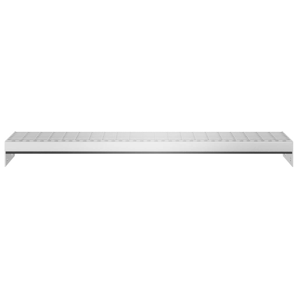 vidaXL Gitterroststufe 80x24x7 cm Verzinkter Stahl