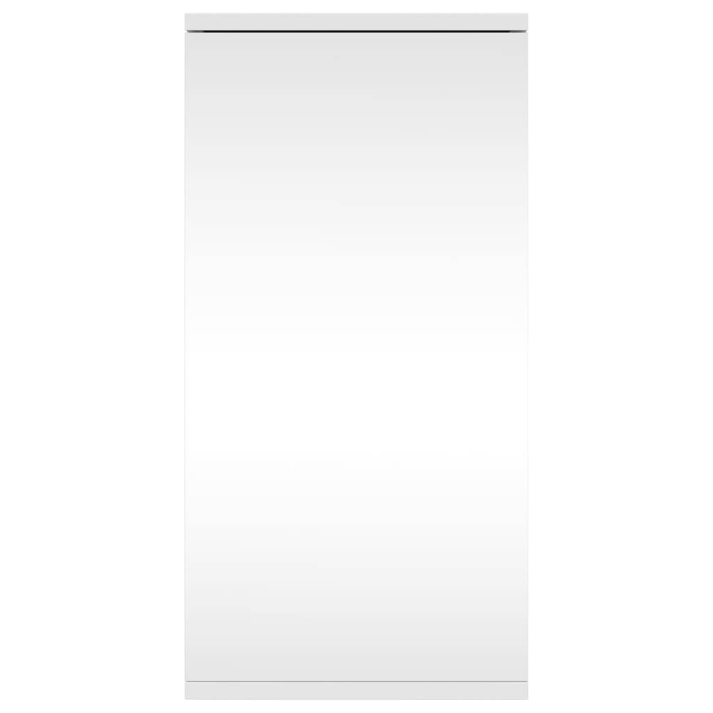 vidaXL Eck-Spiegelschrank Weiß 30x24x60 cm