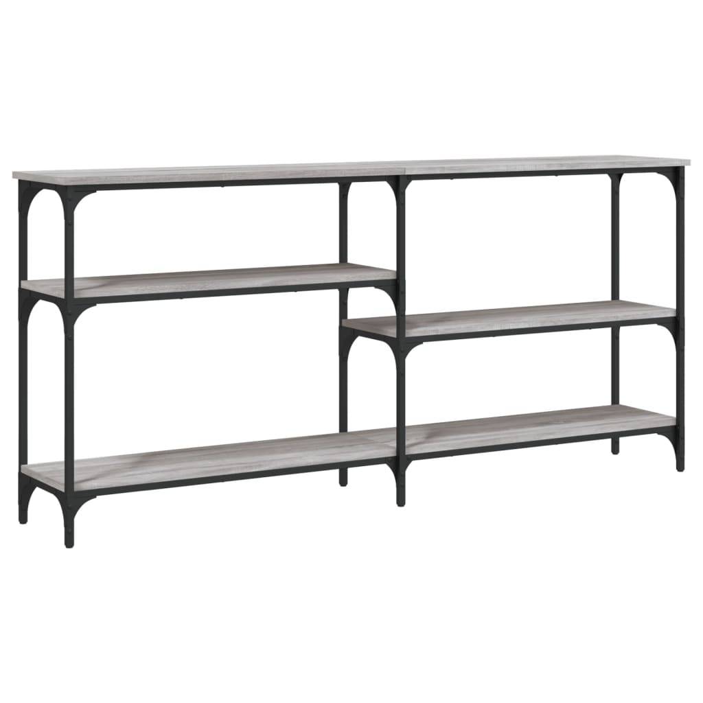 vidaXL Konsolentisch Grau Sonoma 160x29x75 cm Holzwerkstoff
