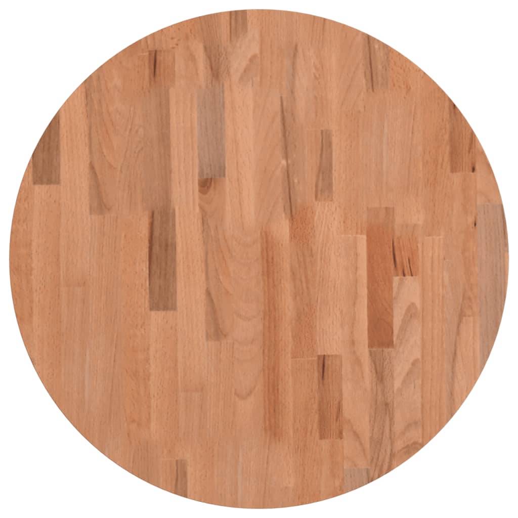 vidaXL Tischplatte Ø60x1,5 cm Rund Massivholz Buche