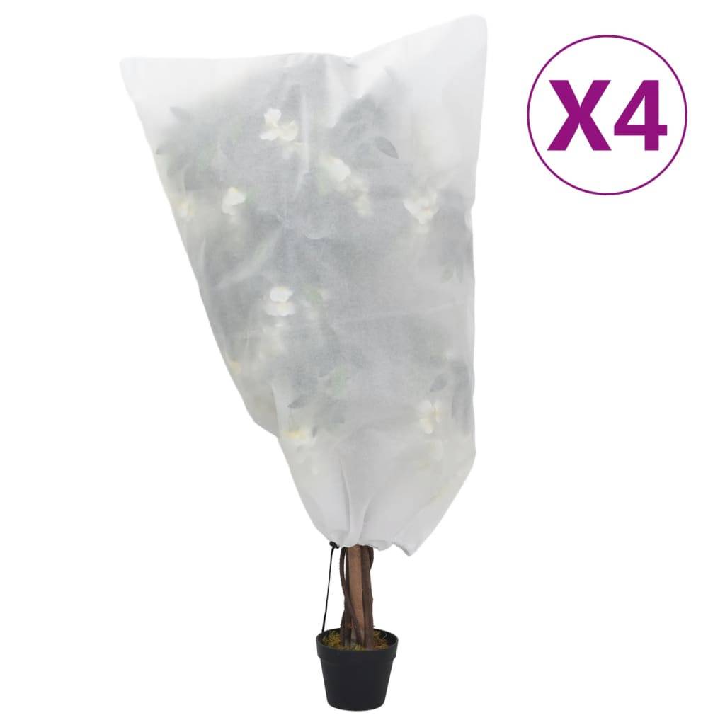 vidaXL Wintervlies mit Kordelzug 4 Stk. 70 g/m² 0,8x1,2 m