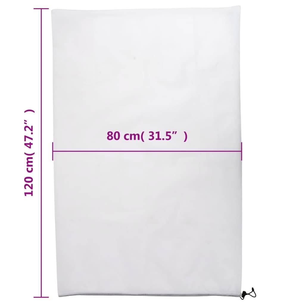 vidaXL Wintervlies mit Kordelzug 4 Stk. 70 g/m² 0,8x1,2 m