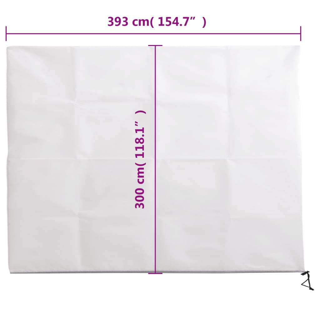 vidaXL Wintervlies mit Reißverschluss 4 Stk. 70 g/m² 3,93x3 m